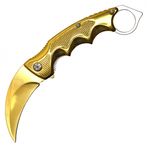 Spring Assisted Karambit - Gold