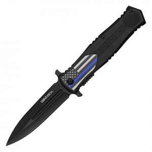 Police Flag Folding Knife