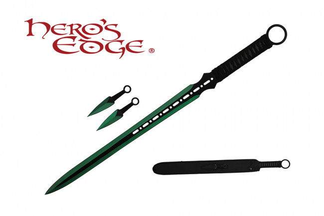 2 Tone Blade Sword with Sheath - Green