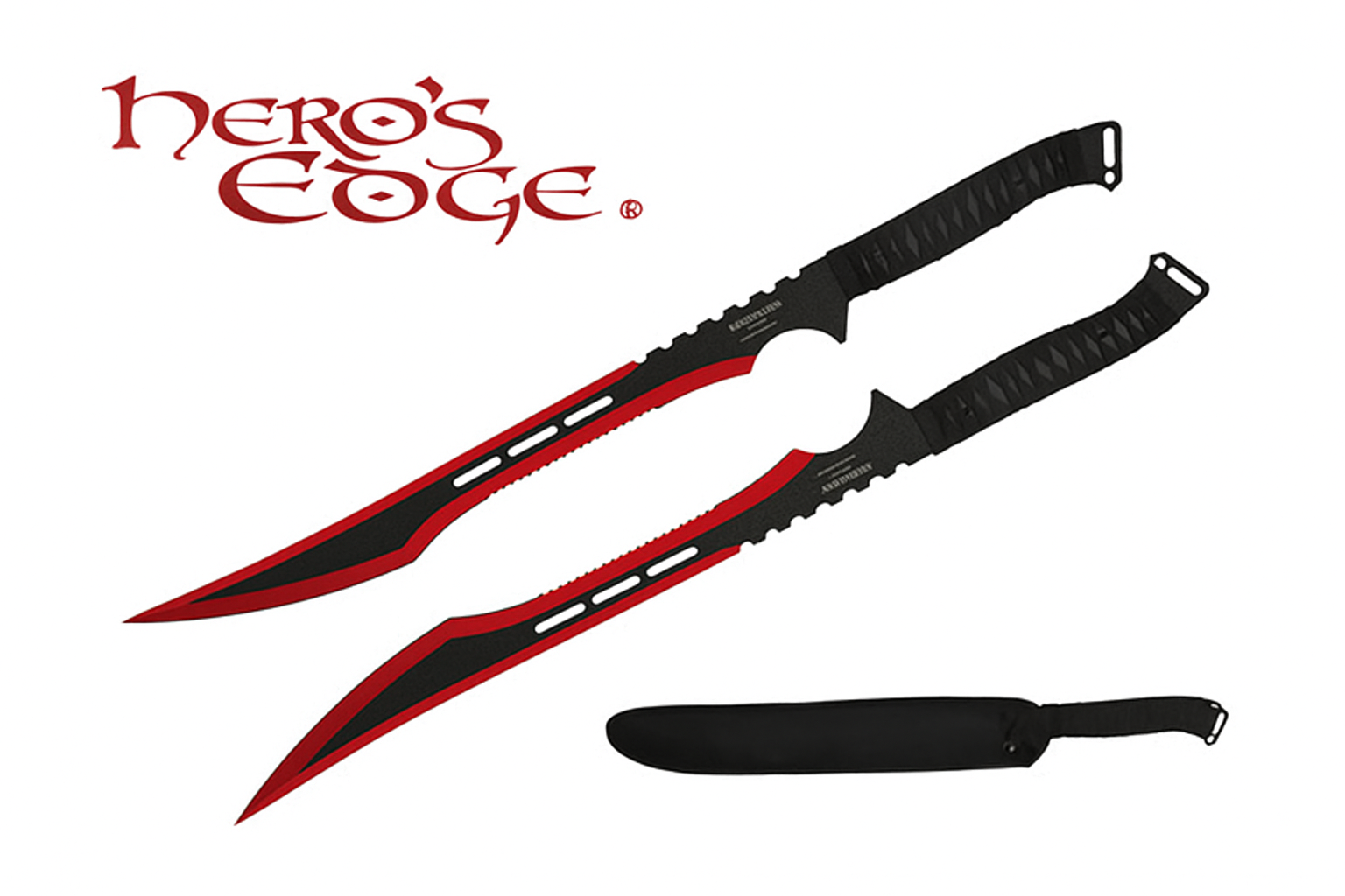 2 Tone Blade Sword with Sheath - Red