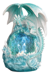 Dragon/LED Wht-BL 9"H