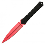 Fixed Blade Throwing Knife - Red