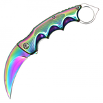 Spring Assisted Karambit - Rainbow