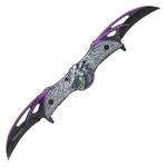 Purple Dragon Double-Bladed Knife