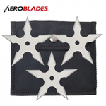 Chrome Throwing Star Set